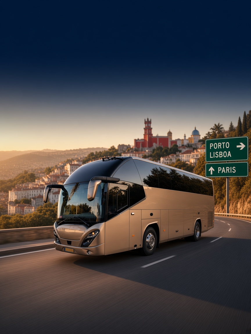 Autocar Andrade sur la ligne France–Portugal